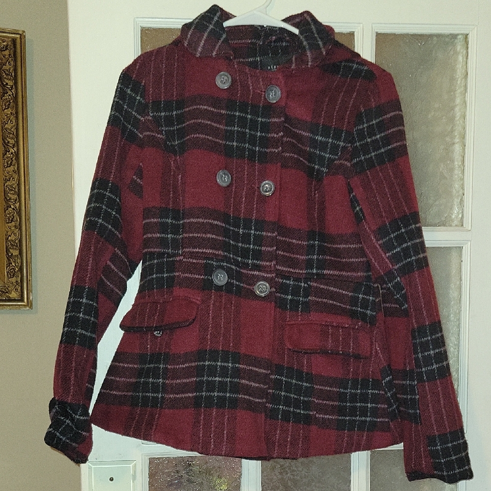 Aeropostale Hooded Pea Coat